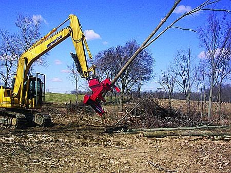 Excavator Tree Shears 1